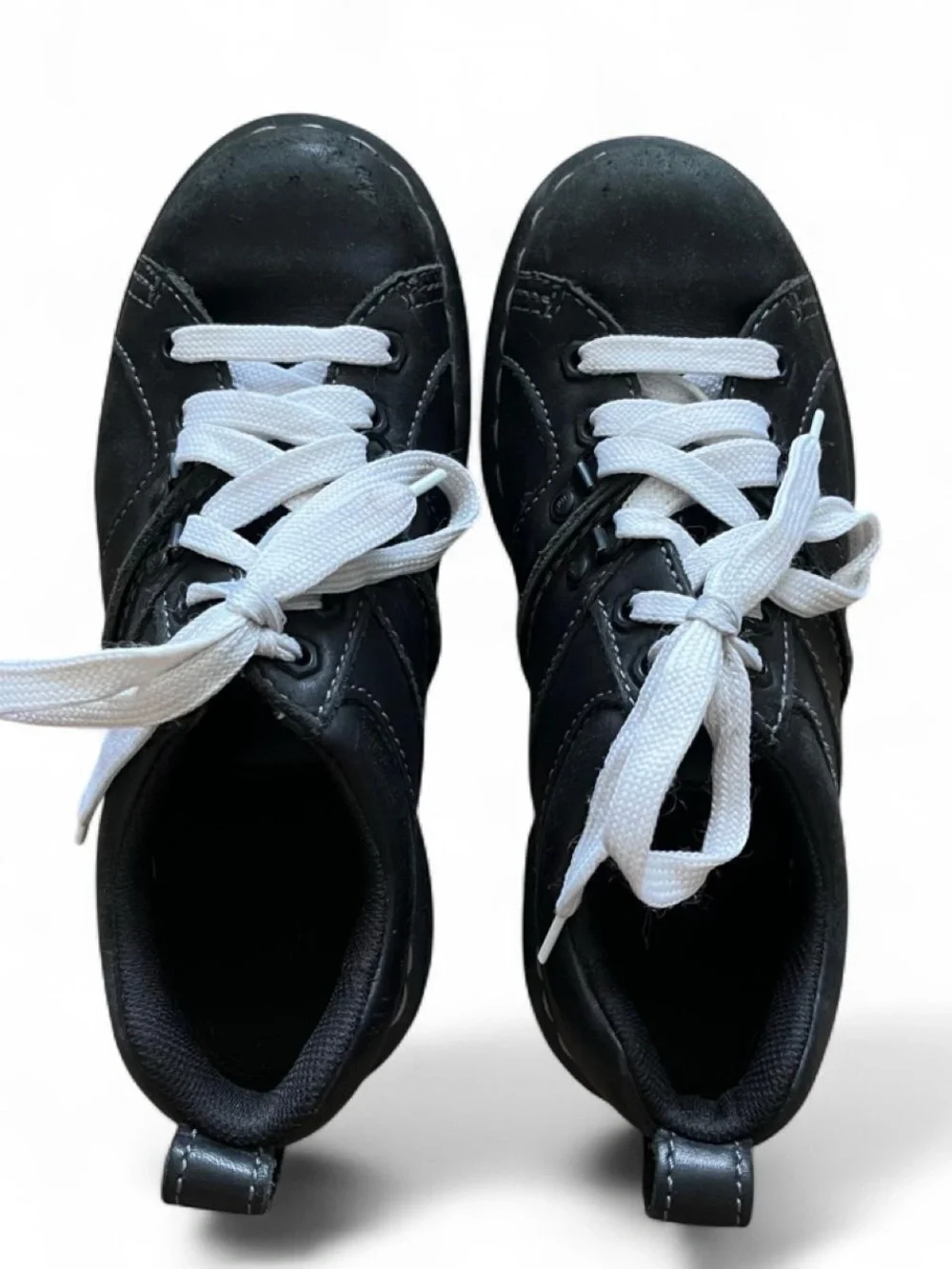 Vintage Dr. Martens Black Leather Low-Top Lugged Chunky Oxford Sneakers